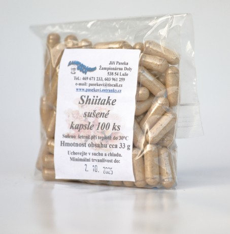 Shiitake kapsle 100 ks 1
